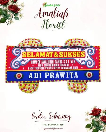 Papan Bunga Ucapan Selamat Teluk Naga